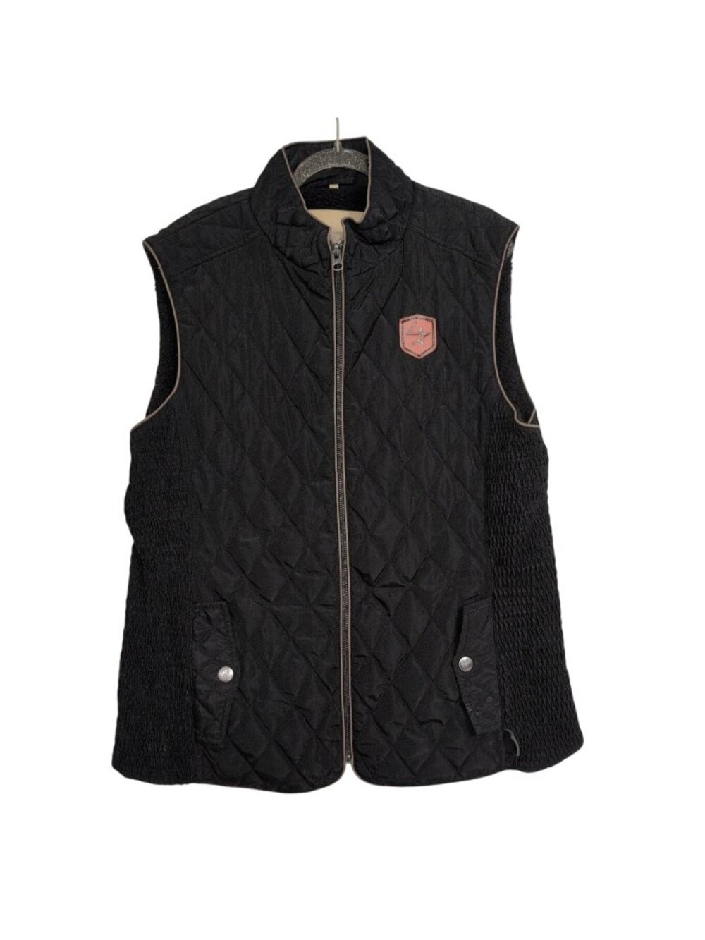 STS Ranchwear The Savannah Vest Womens Size XXL Black Quilted Western Cowgirl